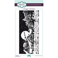 Creative Expressions - Designer Boutique Collection - Christmas - Pre-Cut Mounted Rubber Stamps - Christmas Cabin