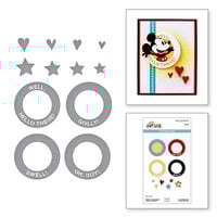 Spellbinders - Say Cheese Classic Mouse Collection - Etched Dies - Frame and Sentiments